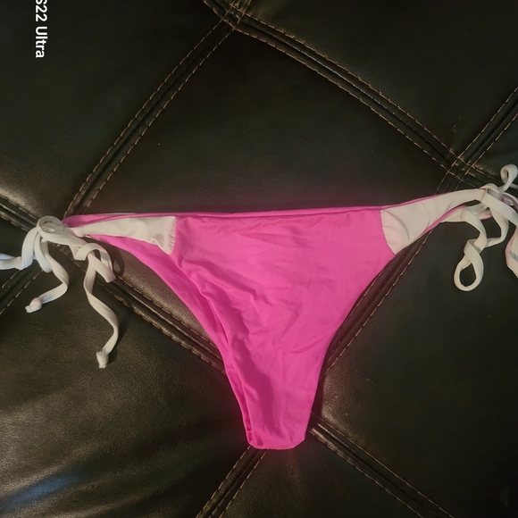 MONDAY SWIMWEAR PINK PALMA BIKINI BOTTOM - Picture 1 of 4